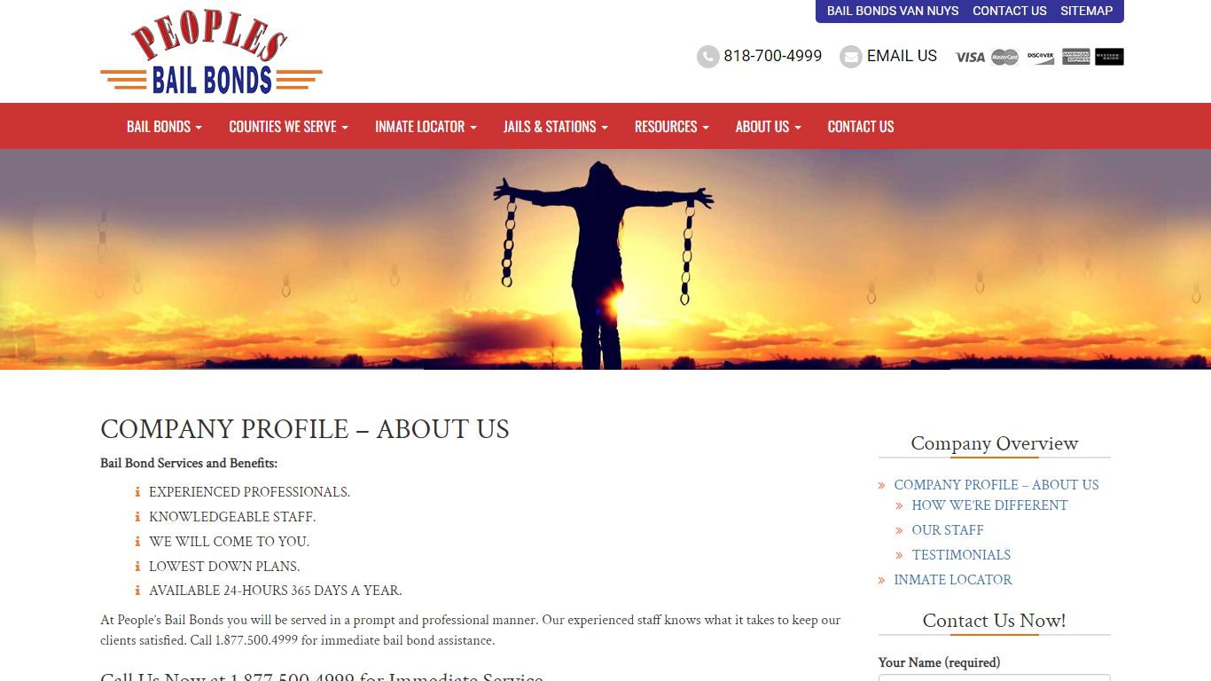 Company Profile - About Us - People’s Bail Bonds